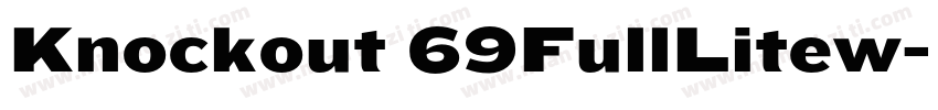Knockout 69FullLitew字体转换